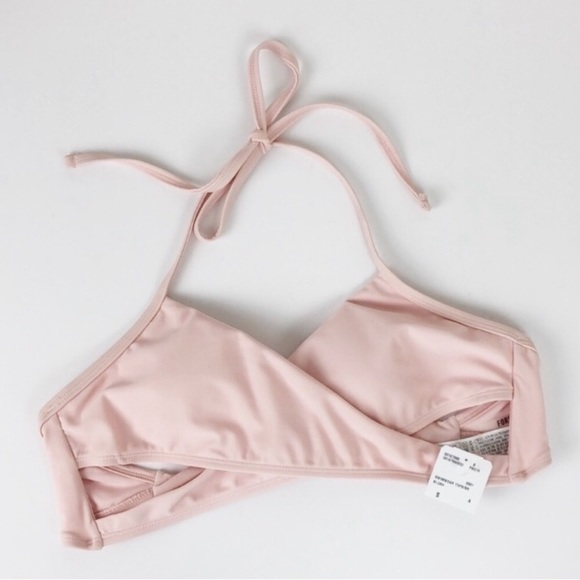 Forever 21 Other - NEW Forever 21 blush pink wrap halter bikini top